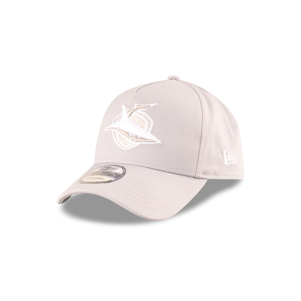 Cronulla-Sutherland Sharks NRL Supporter Grey White 9FORTY A-Frame Snapback