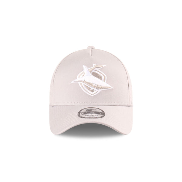 Cronulla-Sutherland Sharks NRL Supporter Grey White 9FORTY A-Frame Snapback