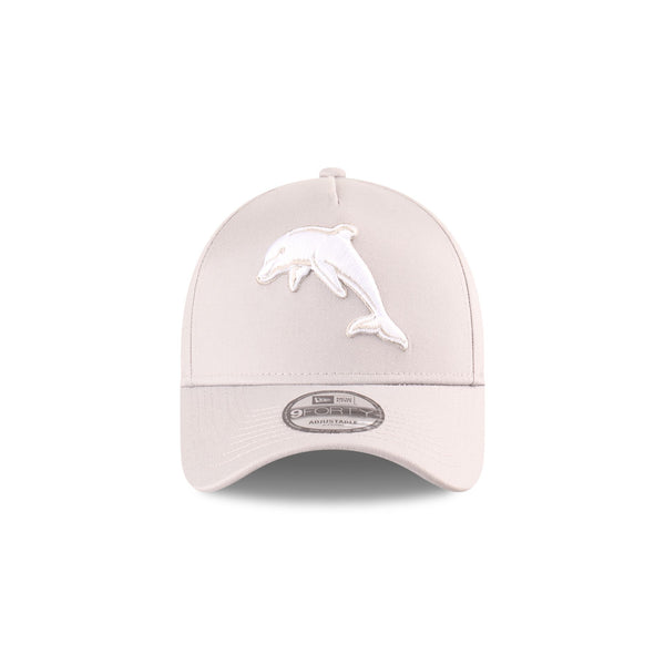 The Dolphins NRL Supporter Grey White 9FORTY A-Frame Snapback