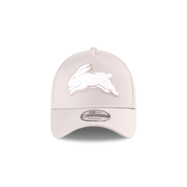 South Sydney Rabbitohs NRL Supporter Grey White 9FORTY A-Frame Snapback