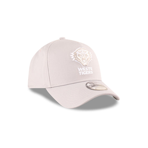 Wests Tigers NRL Supporter Grey White 9FORTY A-Frame Snapback