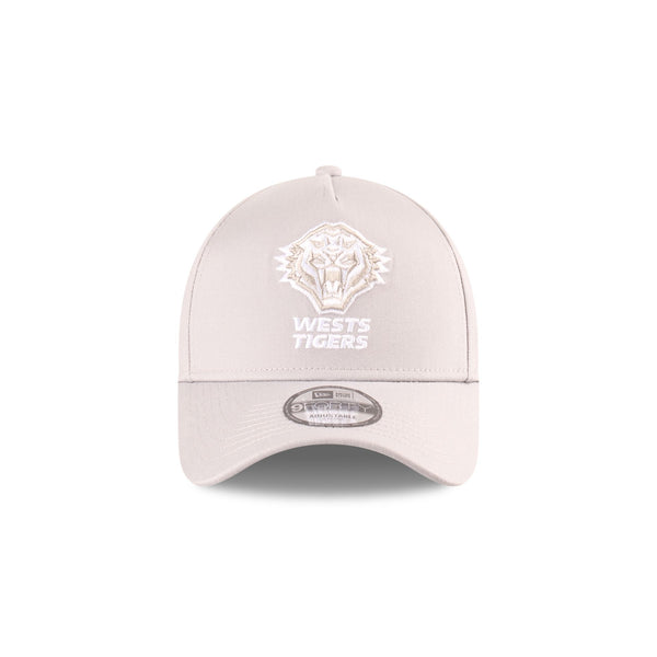 Wests Tigers NRL Supporter Grey White 9FORTY A-Frame Snapback