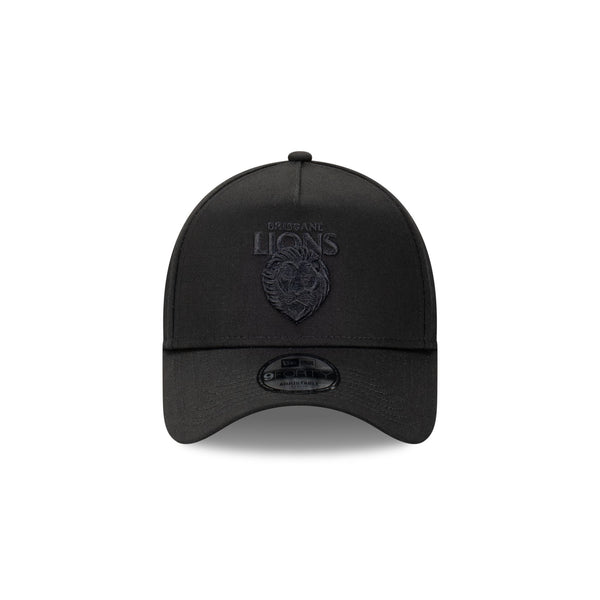 Brisbane Lions Black on Black 9FORTY A-Frame Snapback