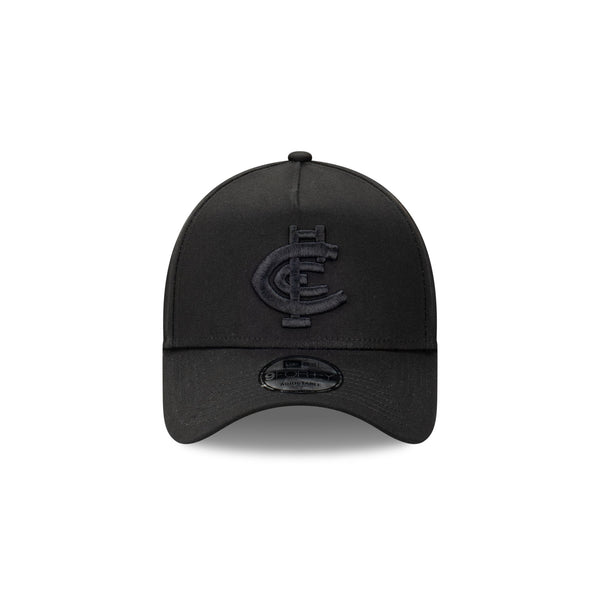 Carlton Blues Black on Black 9FORTY A-Frame Snapback