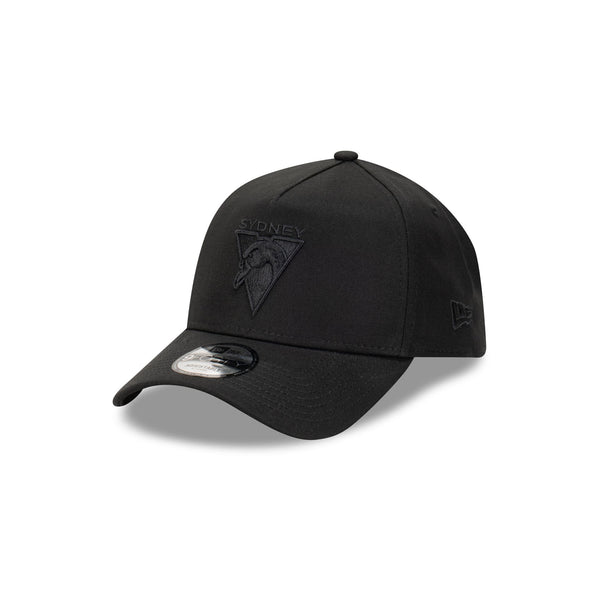 Sydney Swans Black on Black 9FORTY A-Frame Snapback