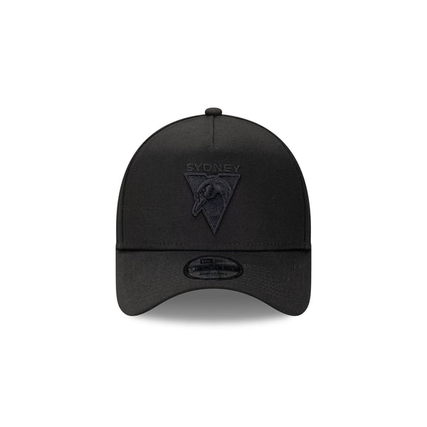 Sydney Swans Black on Black 9FORTY A-Frame Snapback