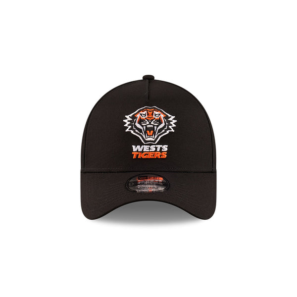 Wests Tigers Official NRL Essentials Black 9FORTY A-Frame Snapback