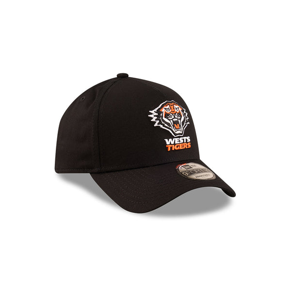 Wests Tigers Official NRL Essentials Black 9FORTY A-Frame Snapback