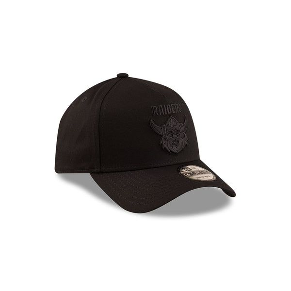 Canberra Raiders NRL Essentials Black on Black 9FORTY A-Frame Snapback