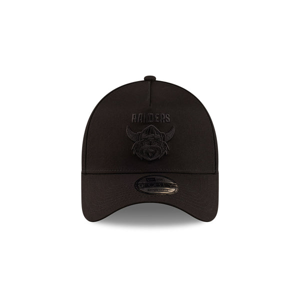 Canberra Raiders NRL Essentials Black on Black 9FORTY A-Frame Snapback