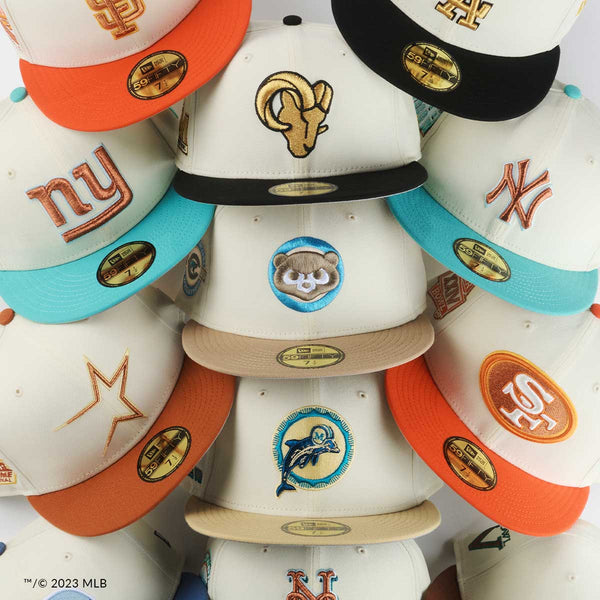 New Era San Diego Padres 50th Anniversary Navy Orange Pop Edition 59Fifty  Fitted Cap, EXCLUSIVE HATS, CAPS