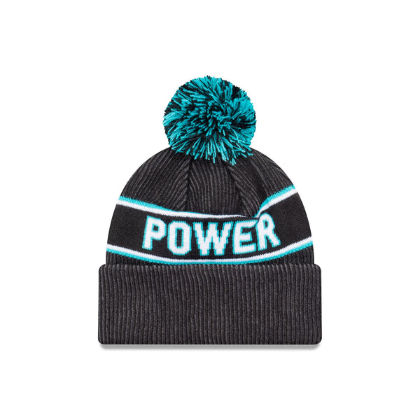 Port Adelaide Power Official Team Colours Beanie with Pom