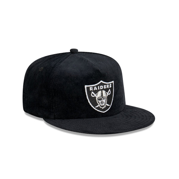 New Era Las Vegas Raiders Corduroy Golfer Snapback Hat