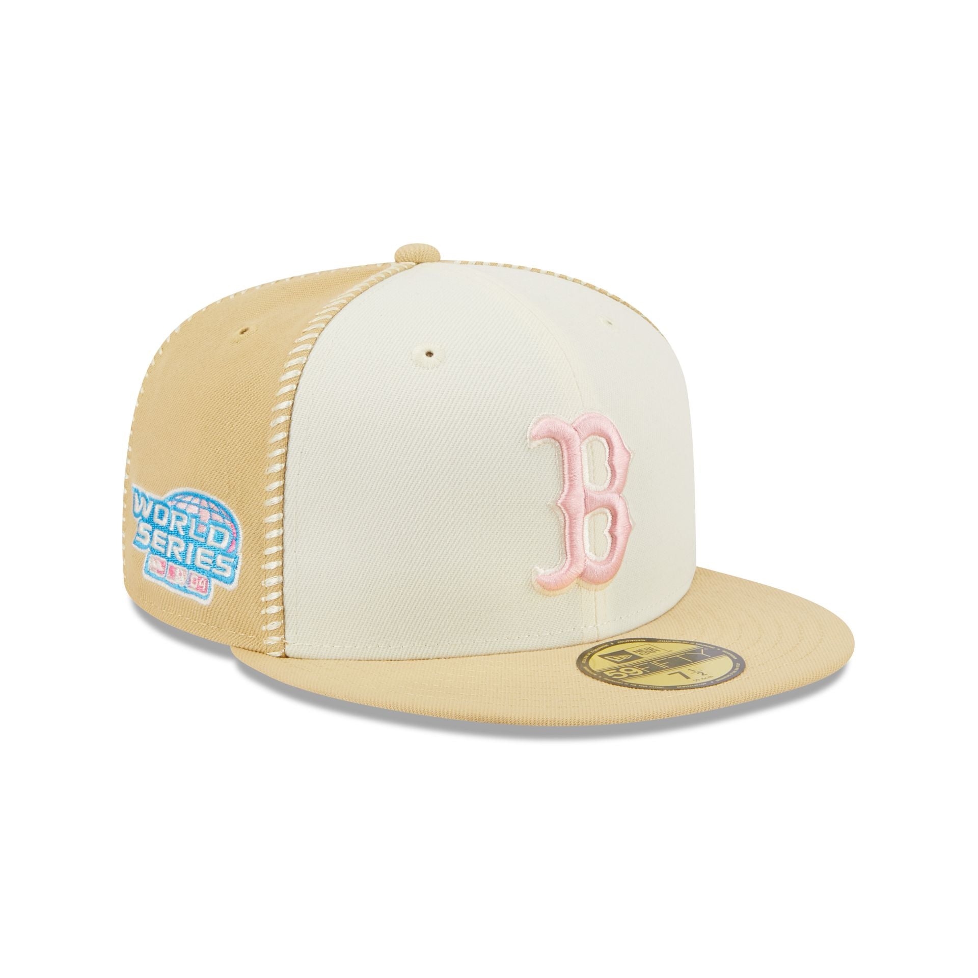 Boston Red Sox 2004 SPLIT SIDE-PATCH Brown-Wheat Fitted Hat