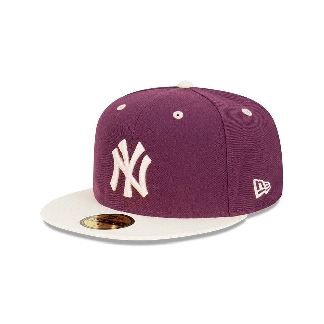 New Era New York Yankees WS Trail Mix 59FIFTY Cap - Plum - 7-1/2 - Men
