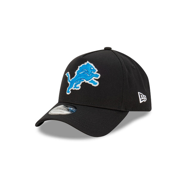 Detroit Lions Black With Official Team Colours Logo 9FORTY A-frame Snapback  Hats – New Era Cap Australia